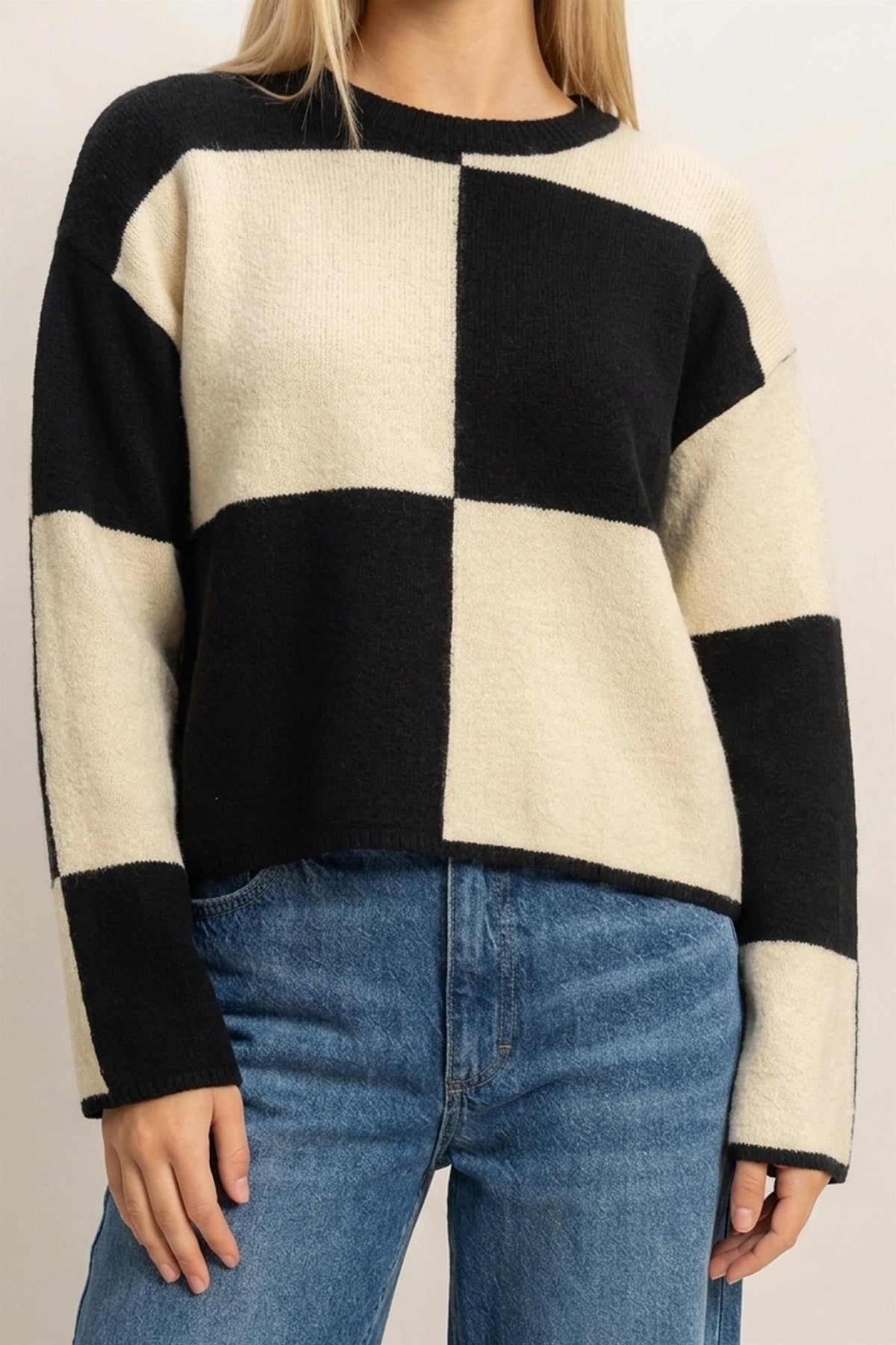Black Block Sweater
