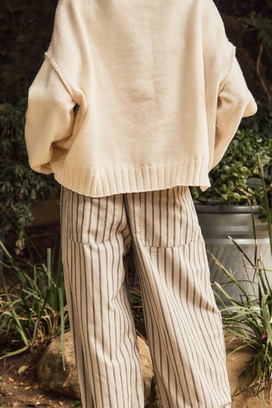 Plus Patchwork Knit Sweater