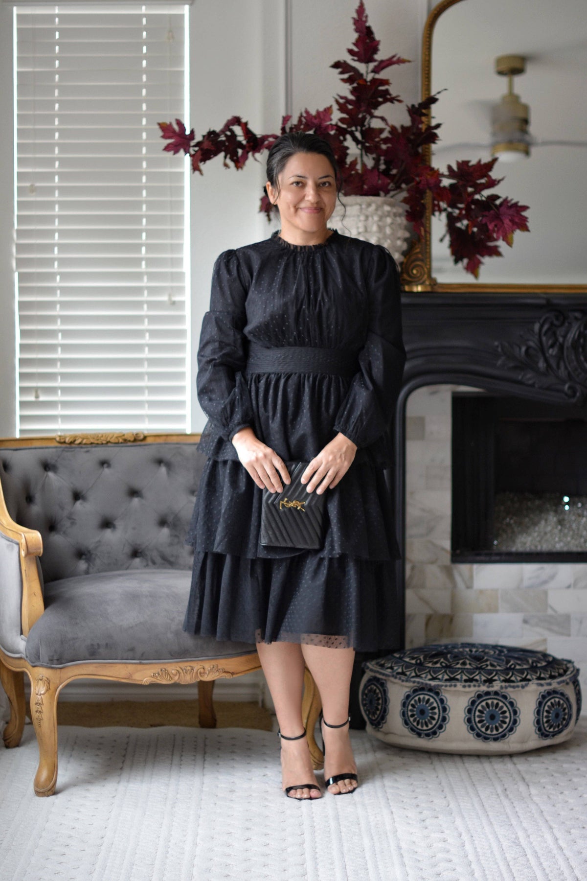 Thea Black Tulle Dress