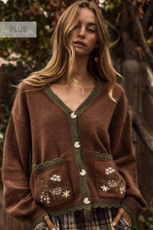 Plus Soft Knit Cardigan